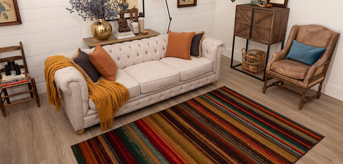 Bloom Santos Brown & Orange Area Rug