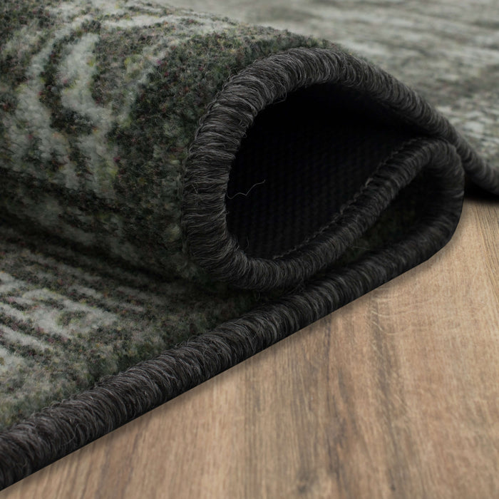 Technicolor Belham Black Area Rug