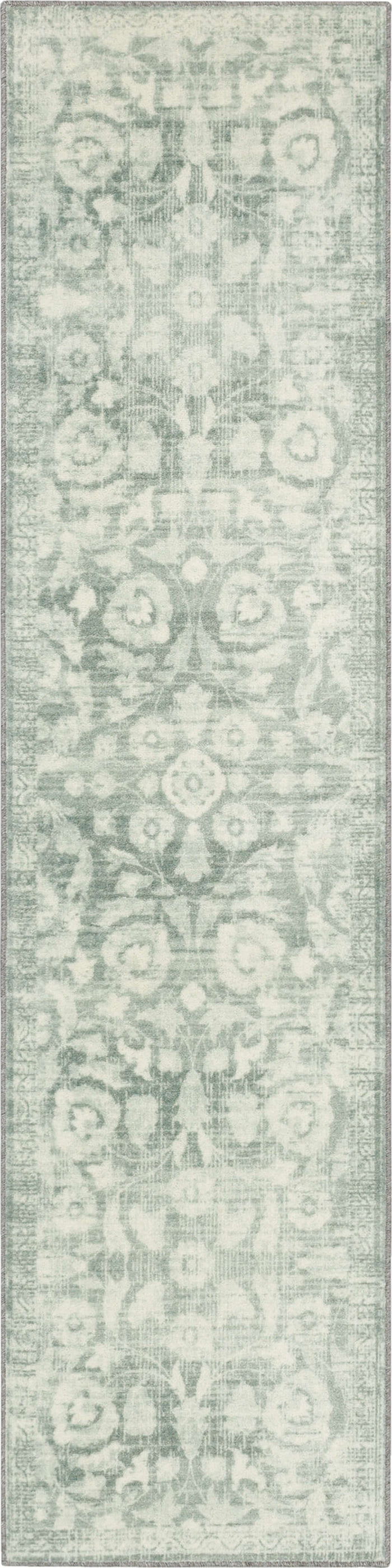Technicolor Belham White & Gray Area Rug