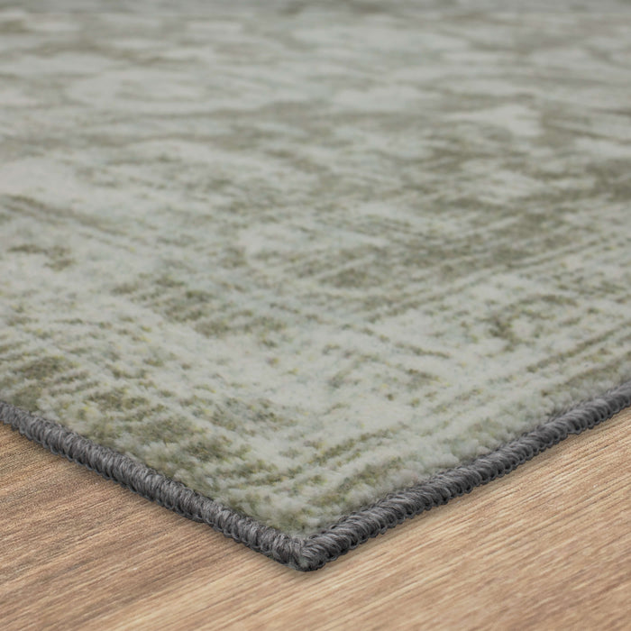 Technicolor Belham White & Gray Area Rug