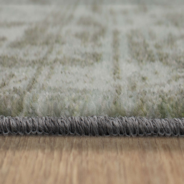 Technicolor Belham White & Gray Area Rug