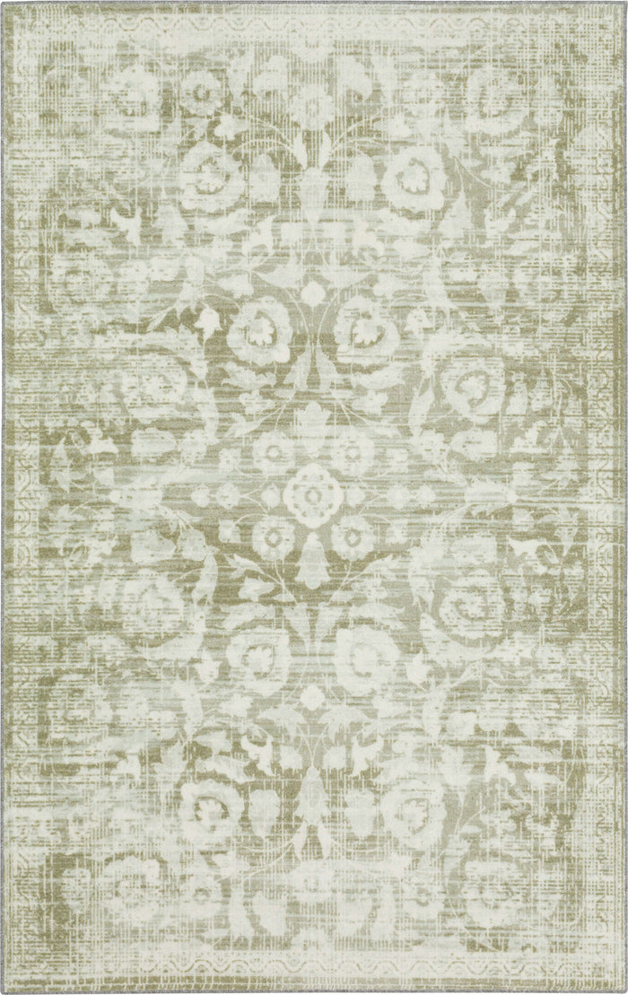 Technicolor Belham White & Gray Area Rug