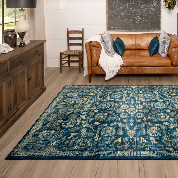 Technicolor Belham Blue Area Rug