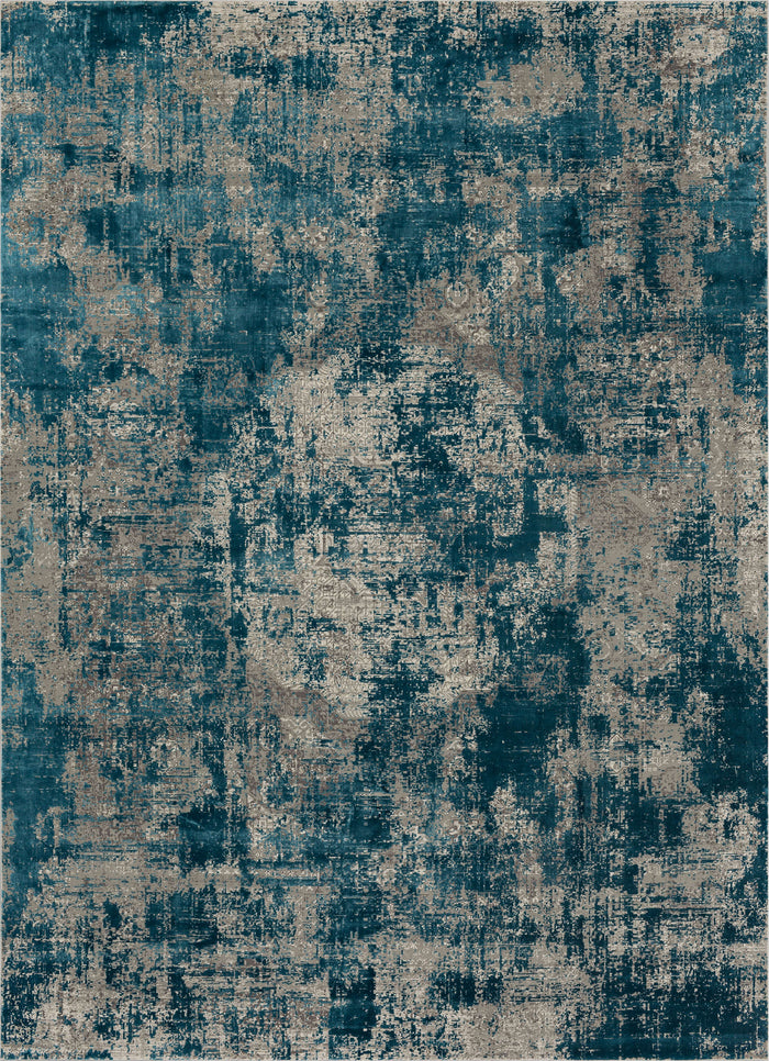 Karastan Tryst Bari Gray Blue Area Rug