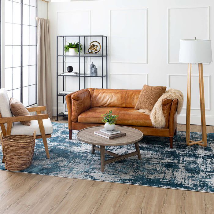 Karastan Tryst Bari Gray Blue Area Rug