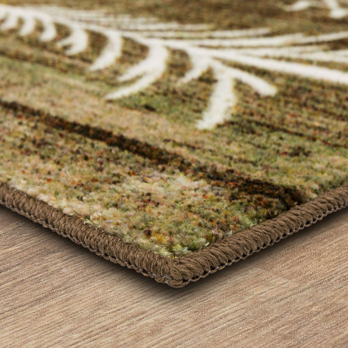 Farmhouse Yuletide Gray & White Accent Rug