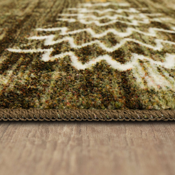Farmhouse Yuletide Gray & White Accent Rug