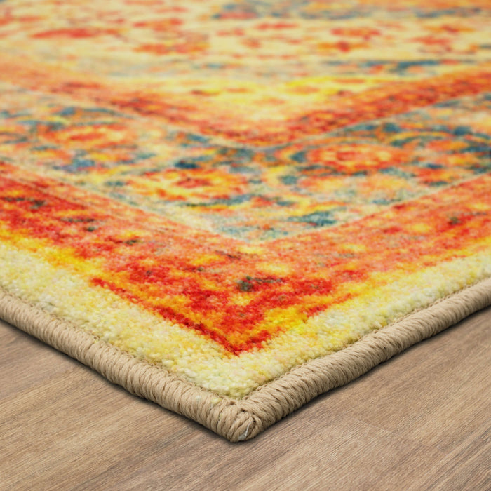 Technicolor Soraya Orange Area Rug