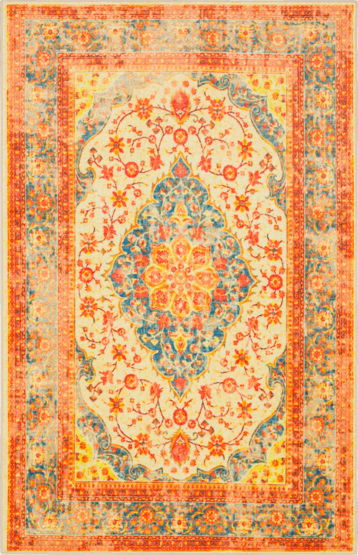 Technicolor Soraya Orange Area Rug