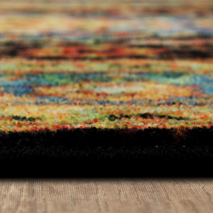Technicolor Soraya Blue & Orange Area Rug