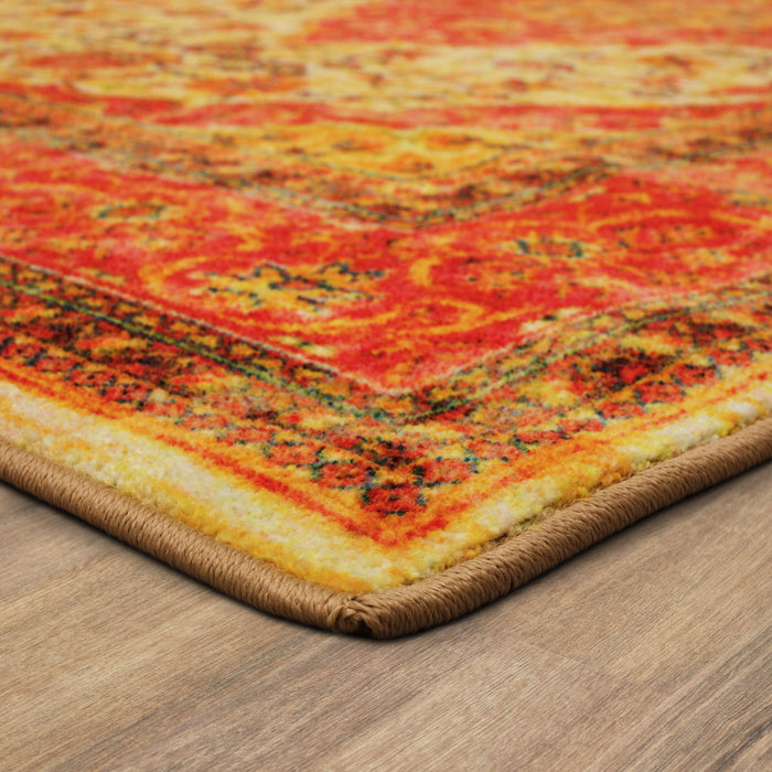 Technicolor Soraya Red & Gold Area Rug