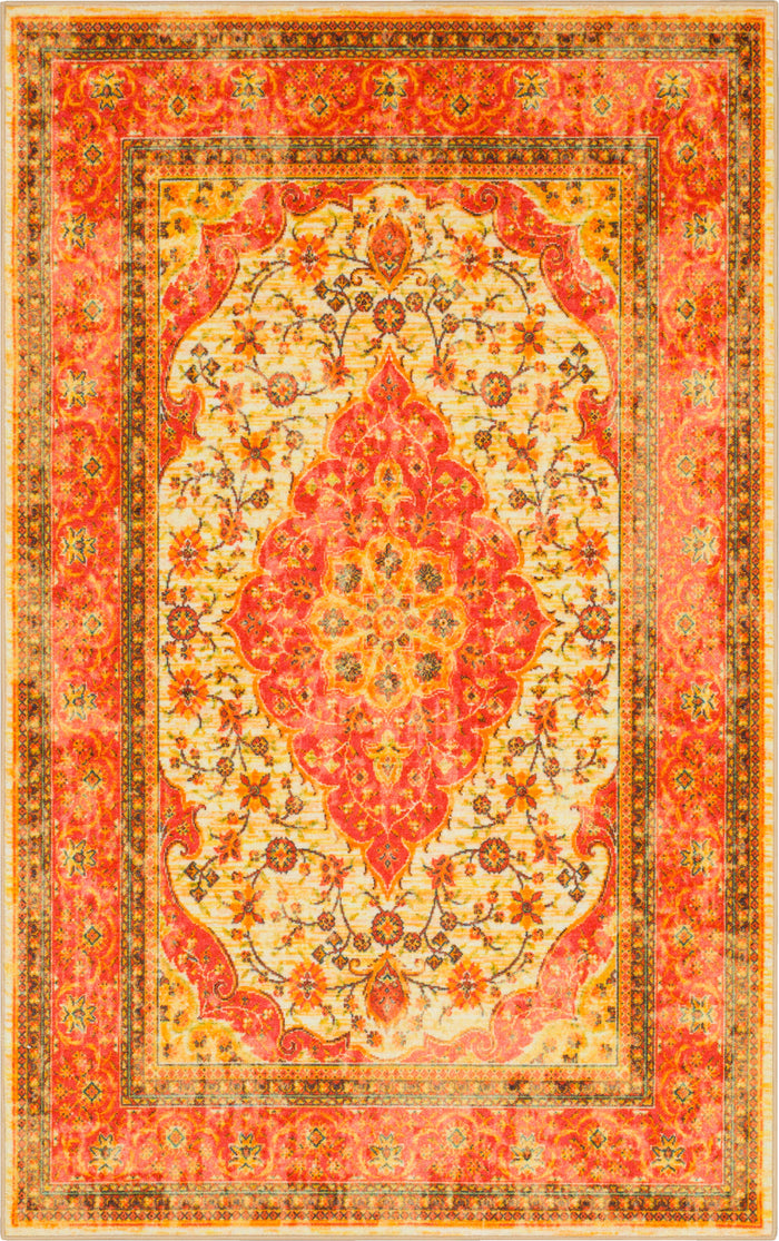 Technicolor Soraya Red & Gold Area Rug