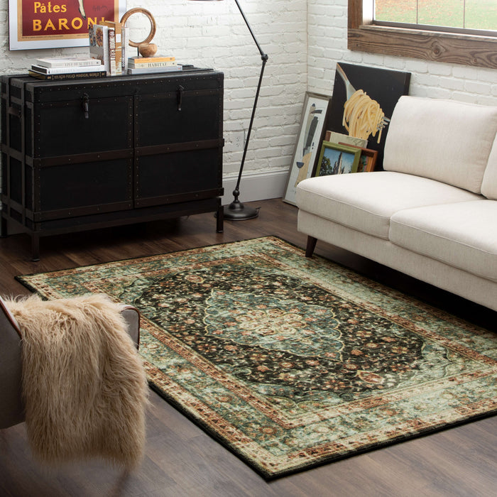 Technicolor Soraya Gray & Blue Area Rug