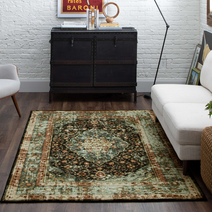 Technicolor Soraya Gray & Blue Area Rug