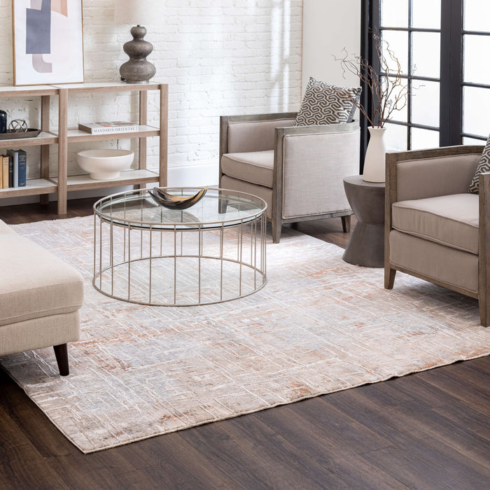 Karastan Solitude Bellisima Beige Cream Area Rug