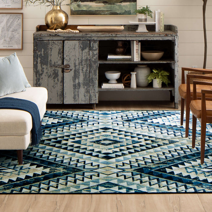 Huntley Blue Area Rug