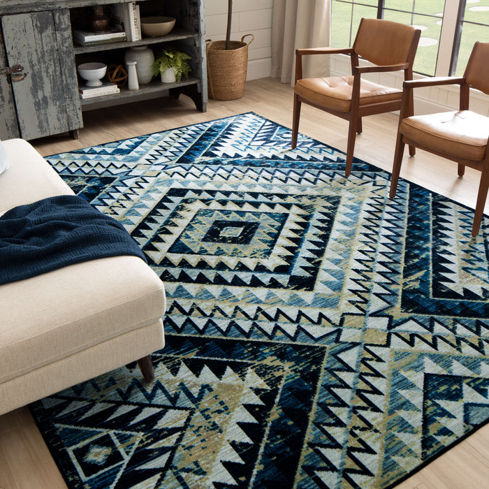 Huntley Blue Area Rug