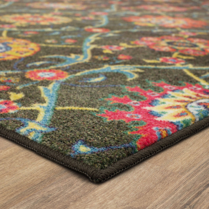 Technicolor Luxe Gray & Blue Area Rug