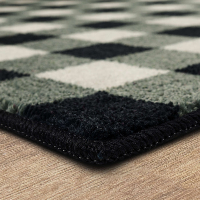 Buffalo Check Black Accent Rug