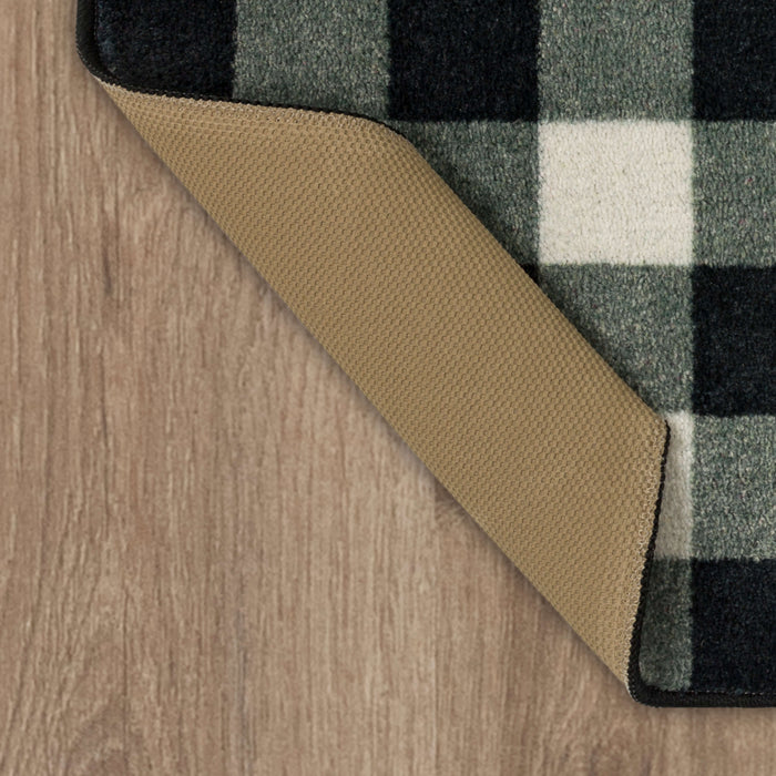 Buffalo Check Black Accent Rug