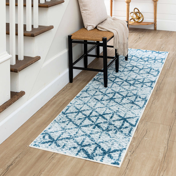 Technicolor Madison Blue Area Rug