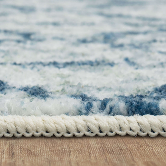 Technicolor Madison Blue Area Rug