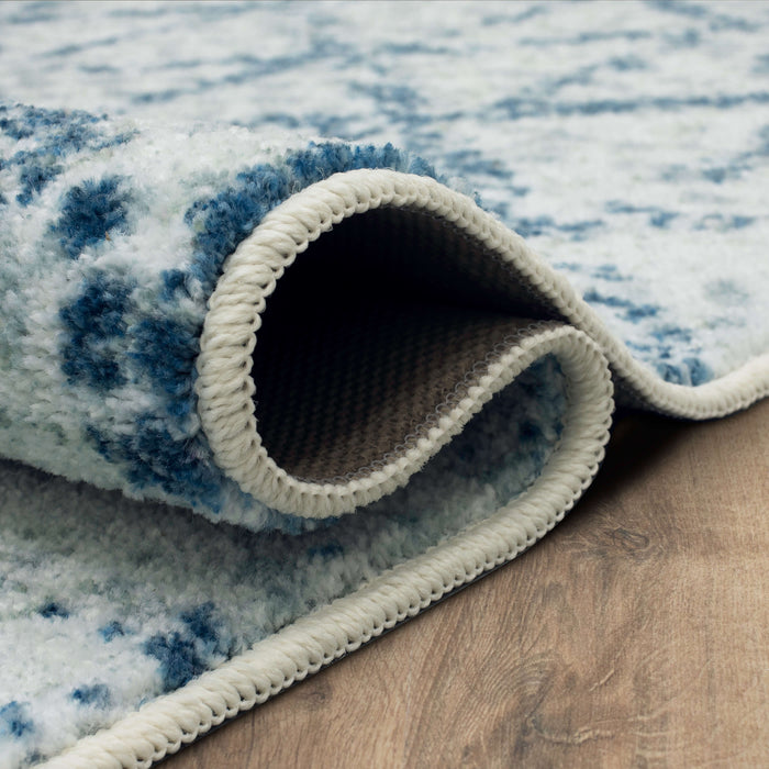 Technicolor Madison Blue Area Rug