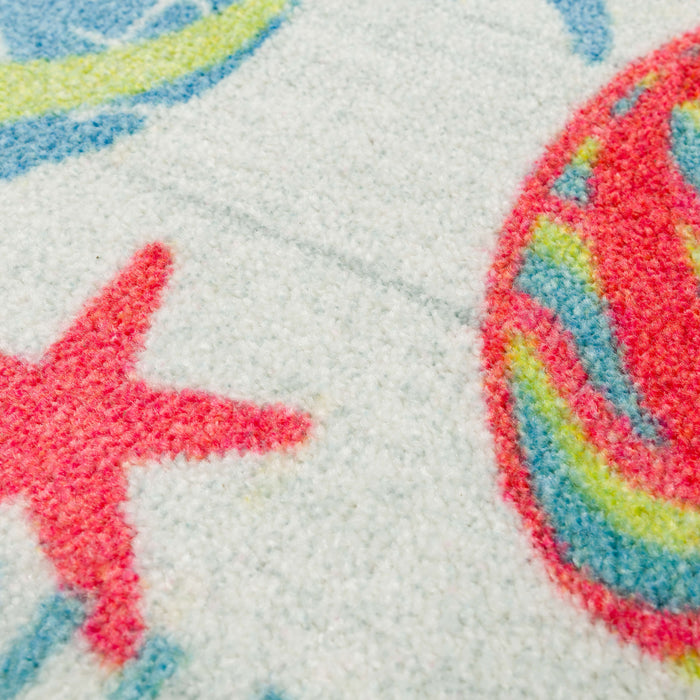 Flip Flops and Fun Multicolor Accent Rug
