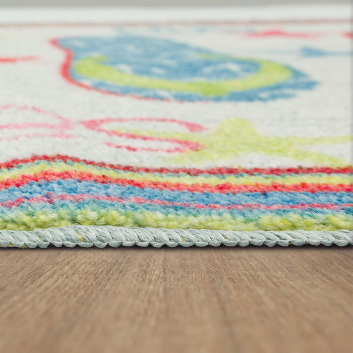 Flip Flops and Fun Multicolor Accent Rug
