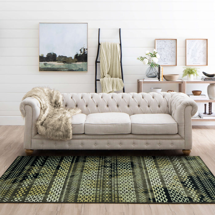 Technicolor Cecelia Black Area Rug