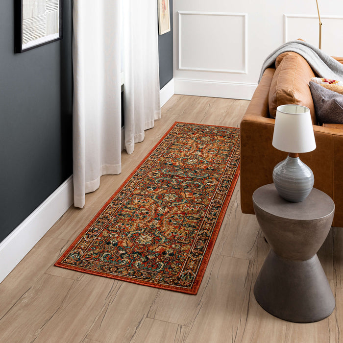 Heritage Broque Red Area Rug