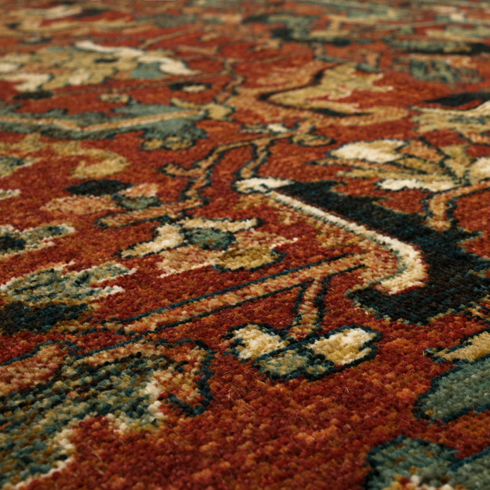 Heritage Broque Red Area Rug