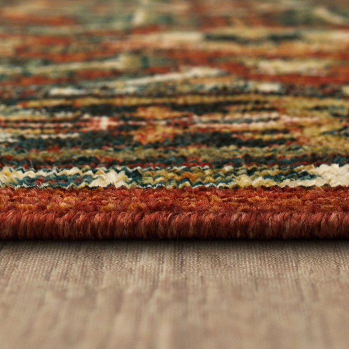 Heritage Broque Red Area Rug