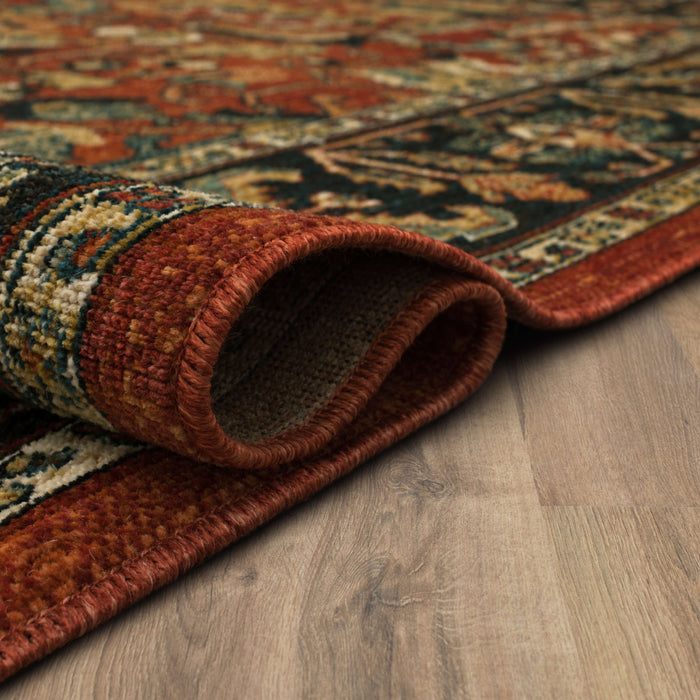 Heritage Broque Red Area Rug