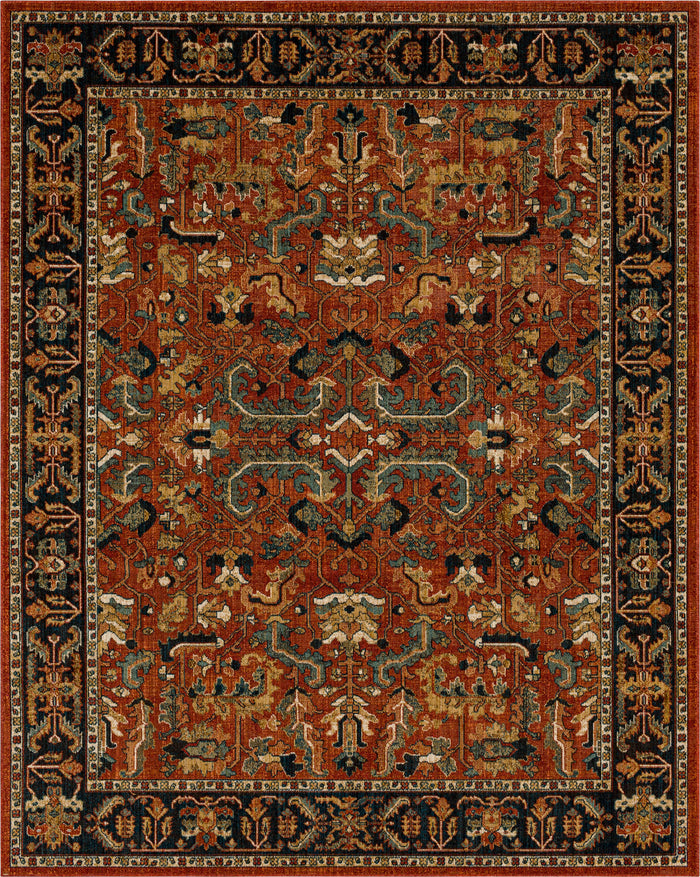Heritage Broque Red Area Rug