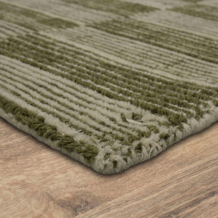 Karastan Broken Stripe Moss by Bobby Berk