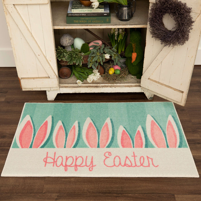 Easter Bunny Ears Blue Mat