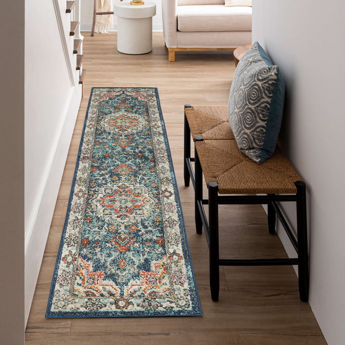 Arden Cain Blue Area Rug