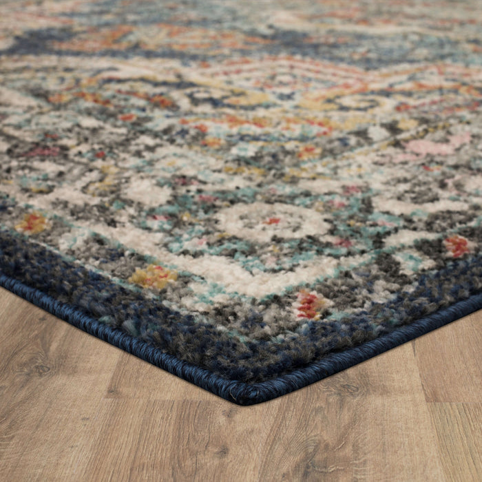 Arden Cain Blue Area Rug