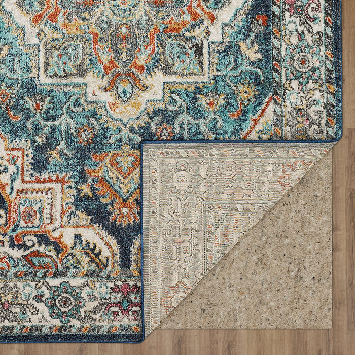 Arden Cain Blue Area Rug