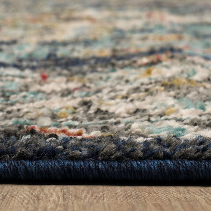 Arden Cain Blue Area Rug