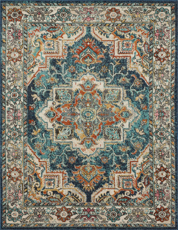 Arden Cain Blue Area Rug