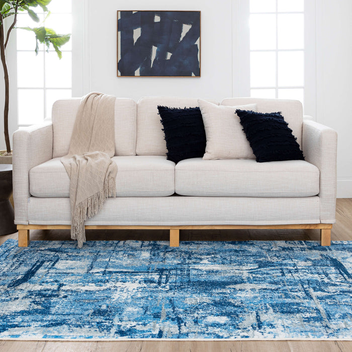 Technicolor Calhoun Blue Area Rug