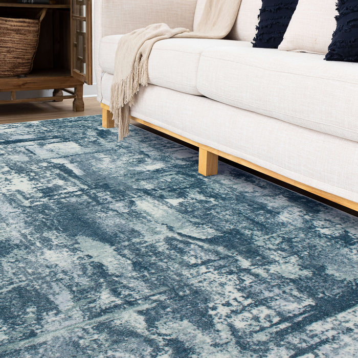 Technicolor Calhoun Grey Area Rug