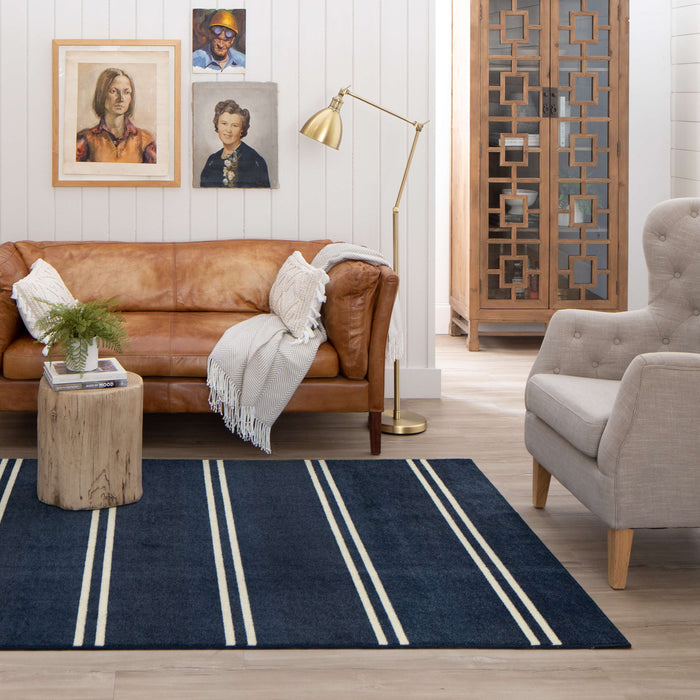 Technicolor Whitney Navy Area Rug