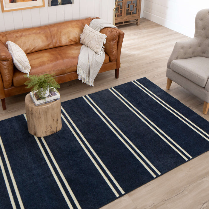 Technicolor Whitney Navy Area Rug