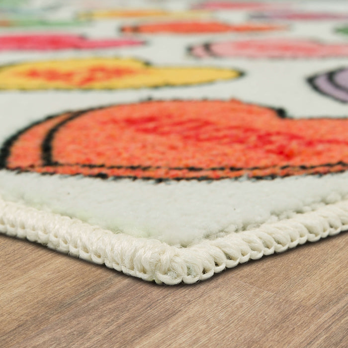 Valentine Sweethearts Pink Accent Rug
