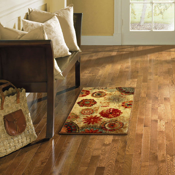 Acropolis Renalt Brown & Orange Area Rug