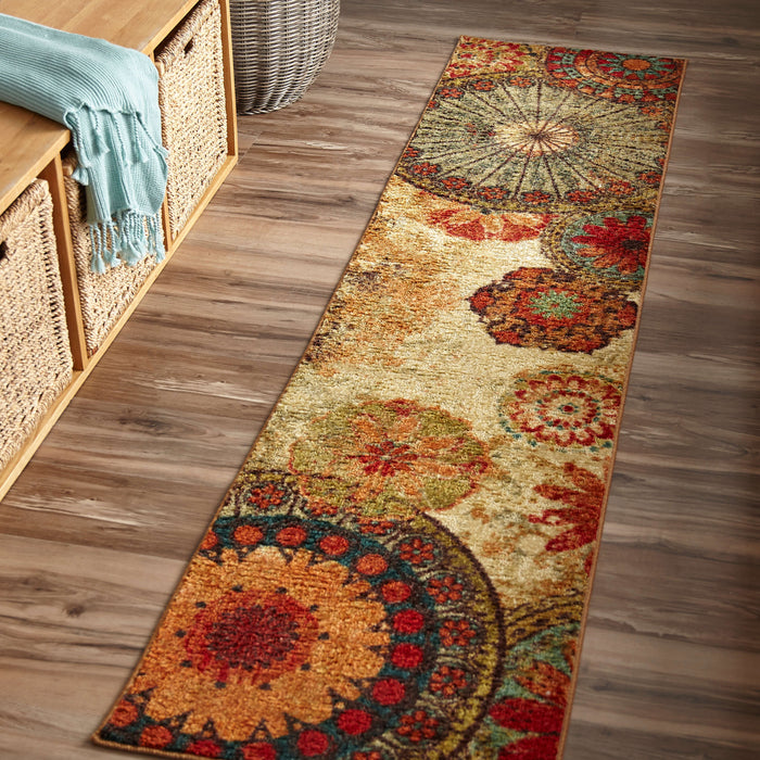 Acropolis Renalt Brown & Orange Area Rug