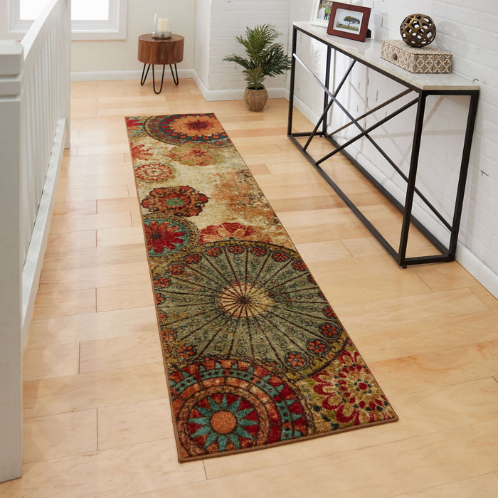 Acropolis Renalt Brown & Orange Area Rug